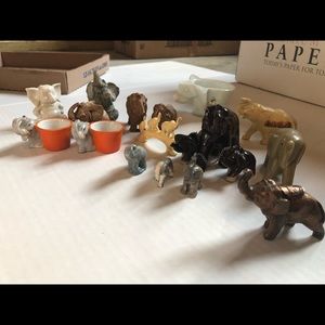 Set vintage Japanese elephants.